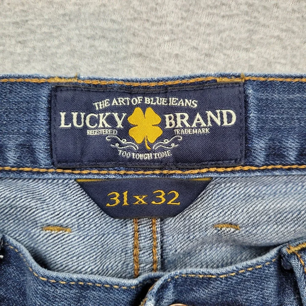 Lucky Brand‎ 361 Vintage Straight Jeans Mens 31x32 Blue Medium Wash Denim